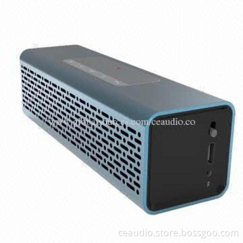 Bluetooth Speaker with Handsfree, Aluminum, Aux-in Jack, Passive Bass, 2 Drivers, CRS, BT Chipset